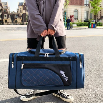 Оксфордская спортивная сумка, большая вместительная сумка для фитнеса, водонепроницаемая многофункциональная износостойкая боковая молния для путешествий, плавания