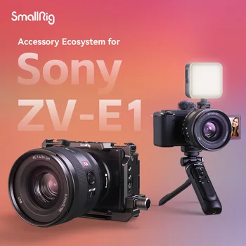 Комплект для камеры SmallRig ZV-E1 с силиконовой рукояткой и кабельным зажимом для HDMI, полный комплект для камеры Sony ZV-E1, встроенный быстроразъемный