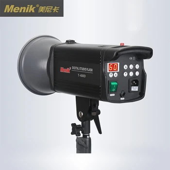 Menik 400W 5600K Наборы для цифровой фотосъемки в фотостудии, вспышка для стробоскопа, вспышка для камеры с охлаждающим вентилятором
