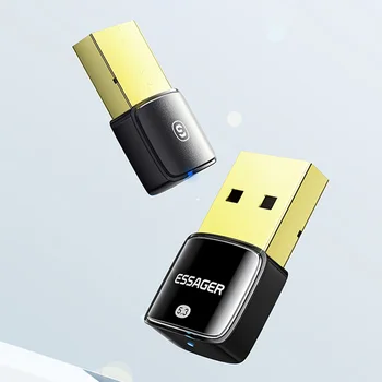 USB-адаптер, совместимый с Bluetooth 5.3, для беспроводной мыши, наушников, клавиатуры, музыкального аудиоприемника, передатчика