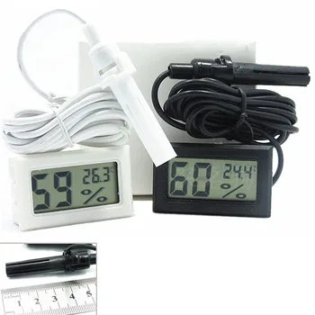 Удобный ЖК-цифровой термометр для аквариума, гигрометр, мини-датчик температуры, Гигрометр, приборы для измерения влажности с зондом
