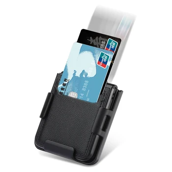 Слот для карт Памяти Чехол-сумка для Телефона Samsung Galaxy Z Flip 5 Flip4 Flip3 Flip 3 4 Flip5 5G Защита Зажима Для Ремня Принципиально Кожаные Чехлы