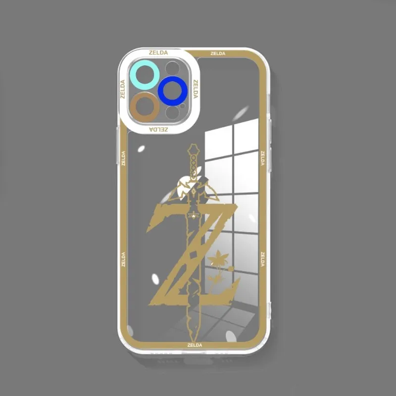 Game Out Of Z_zeldas Чехол Для Телефона iPhone 14 13 12 11 Plus Mini Pro Max Из Мягкого ТПУ С Прозрачными Угловыми Глазами Чехол Для Телефона2